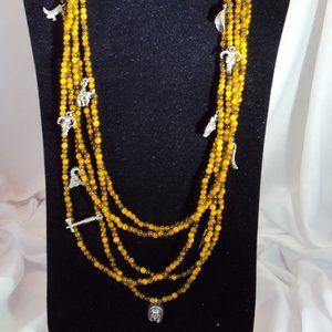 Multi Strand Necklace; Cowboy & Indians